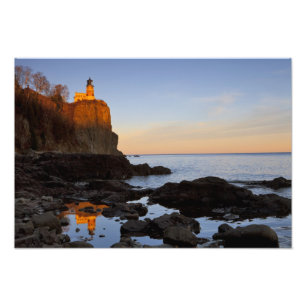 Impression Photo Phare de Split Rock au coucher du soleil près de T