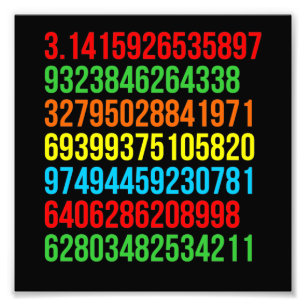Impression Photo Pi Valeur Math Enseignant Mathématiques Mathématiq