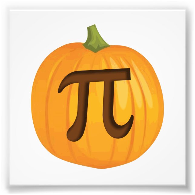 Impression Photo Pie Citrouille Halloween Pi (Devant)