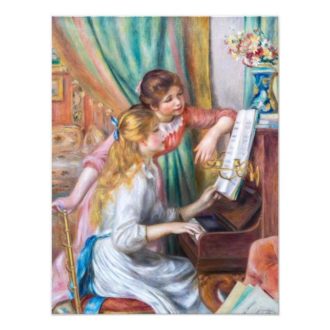 Impression Photo Pierre Auguste Renoir - Jeunes filles au piano (Devant)