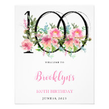 Pies roses 100e anniversaire Bienvenue