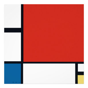 Impression Photo Piet Mondrian - Composition Abstrait géométrique