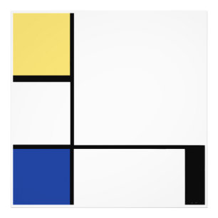 Impression Photo Piet Mondrian - Composition Abstrait géométrique