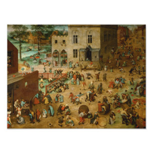 Impression Photo Pieter Bruegel l’Aîné - Jeux pour enfants