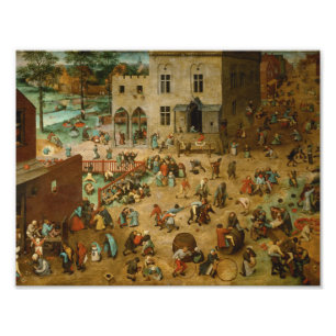 Impression Photo Pieter Bruegel l’Aîné - Jeux pour enfants