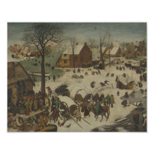 Impression Photo Pieter Bruegel l'aîné - numérotation à Bethleh