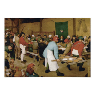 Impression Photo Pieter Bruegel l'Ancien - Mariage paysan