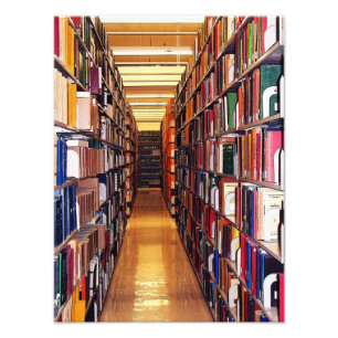 Impression Photo Piles de bibliothèque
