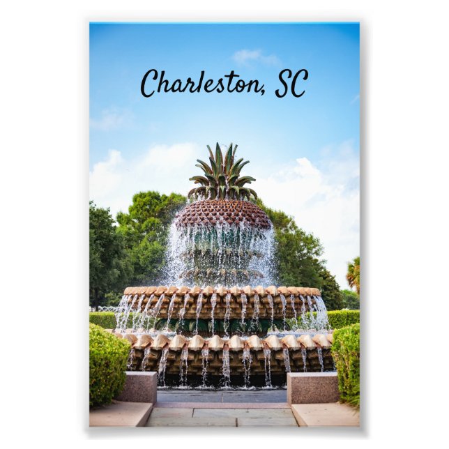 Impression Photo Pineapple Fountain à Charleston (Devant)