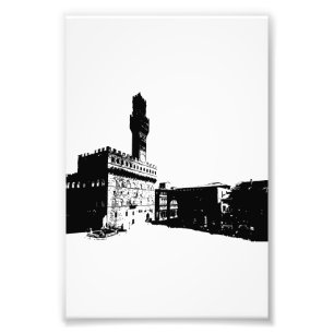 Impression Photo Place de la Seigneurie à Florence, en Italie centr