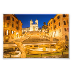 Impression Photo Place d'Espagne, église Trinità dei Monti Rome I