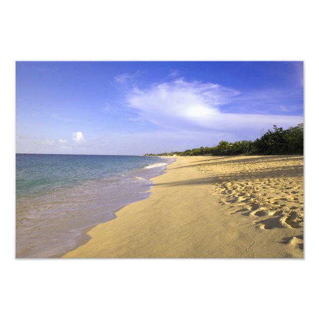 Impression Photo plage de Baie Longue Long Bay, St-Martin, (Devant)