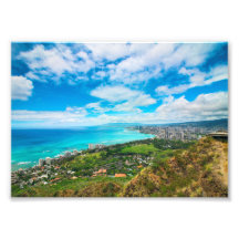 Plage de Waikiki depuis Diamond Head Honolulu