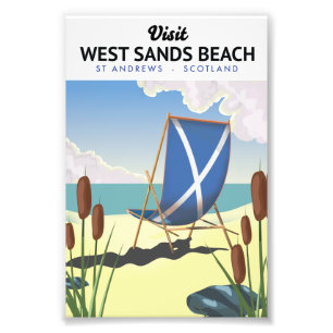 Impression Photo Plage de West Sands, St Andrews Écosse