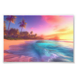 Impression Photo Plage Dreamy colorée