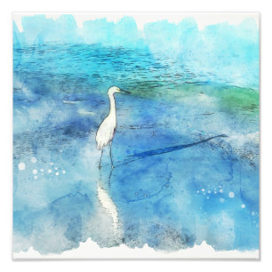 Impression Photo Plage tropicale dans le bleu turquoise d'Aqua Turq