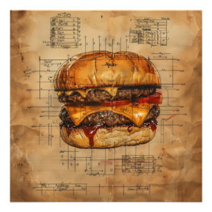 Impression Photo Plan Burger Vintage