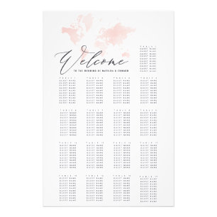 Impression Photo plan d'eau mondial plan de sièges mariage