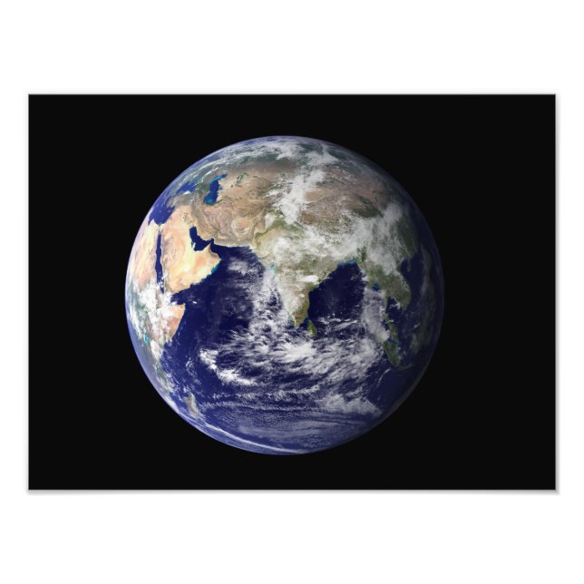 Impression Photo Pleine Terre montrant Europe et Asie 2 (Devant)