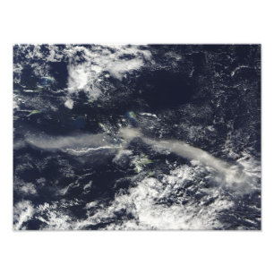 Impression Photo Plume de cendres de Soufriere Hills, Montserrat