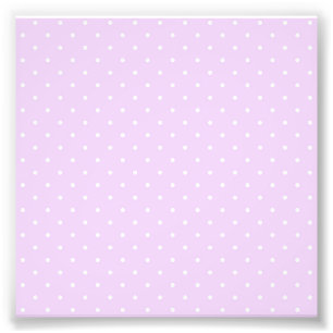 Impression Photo Point Blanc Fond Rose Élégant Polka Pointillé