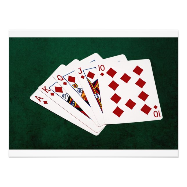 Impression Photo Poker Hands - Brosse Royale - Costume Diamants (Devant)