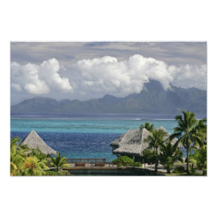 Impression Photo Polynésie française, Moorea. La vue sur l'île