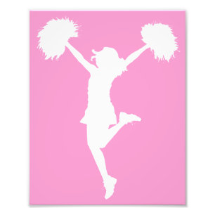 Impression Photo Pom-pom girl avec Arrière - plan personnalisable