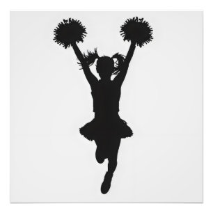Impression Photo Pom-pom girl Silhouette Girl