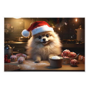 Impression Photo Poméranie Cookies de Noël Festif