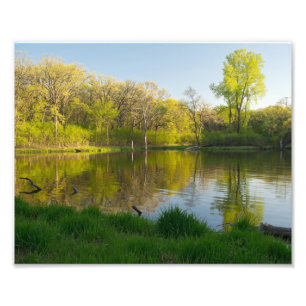 Impression Photo Pond et Forêt luxuriante de Battle Creek Park