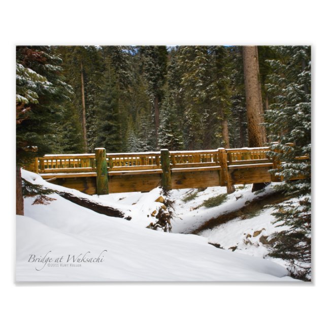 Impression Photo Pont à Wuksachi (Devant)