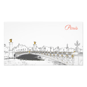 Impression Photo Pont Alexandre III sur la Seine - Paris France