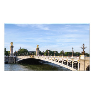Impression Photo Pont Alexandre III sur la Seine - Paris, France