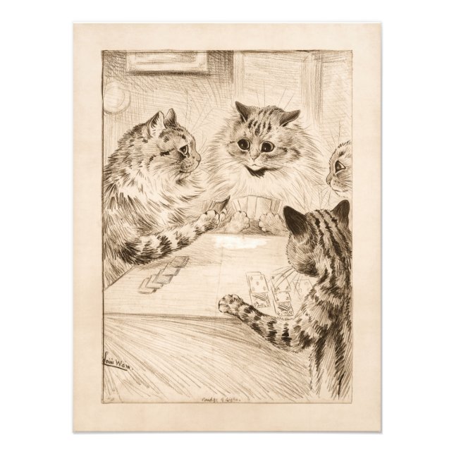 Impression Photo Pont des Soupirs par Louis Wain (Devant)