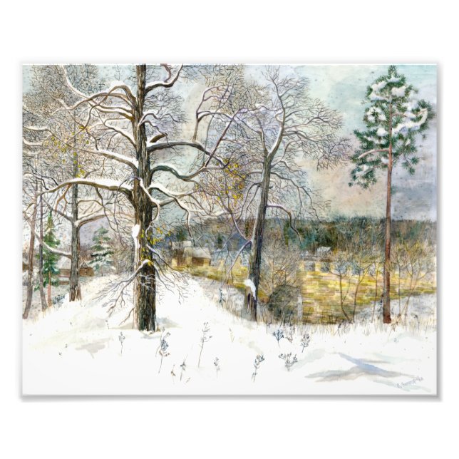 Impression Photo pont d'hiver (Devant)