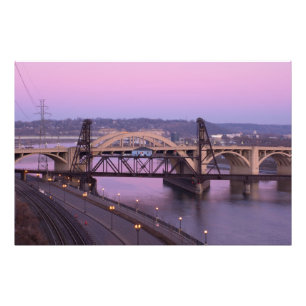 Impression Photo Pont Robert Street au crépuscule