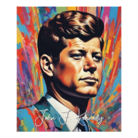 Pop Art Jack JFK John F. Kennedy
