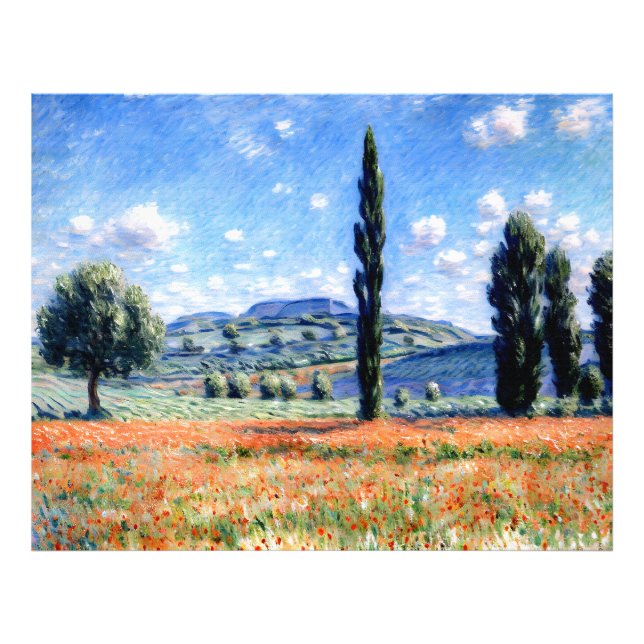 Impression Photo Poppy Field, Giverny (Devant)