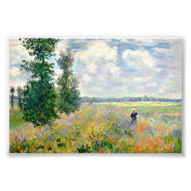 Impression Photo Poppy Fields near Argenteuil by Claude Monet (Devant)