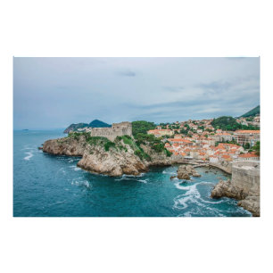 Impression Photo Port et centre-ville de Dubrovnik