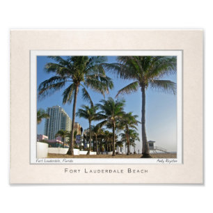 Impression Photo Portrait de la plage de Fort Lauderdale