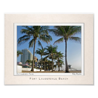 Impression Photo Portrait de la plage de Fort Lauderdale