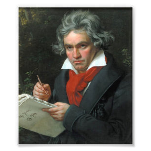 Impression Photo Portrait de Ludwig van Beethoven