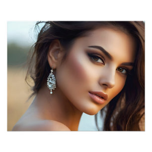 Impression Photo Portrait de mode de l'art féminin