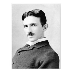 Impression Photo Portrait de Nikola Tesla