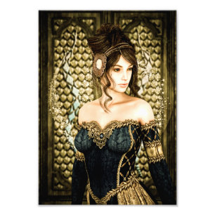 Impression Photo Portrait de princesse de conte de fées enchantée
