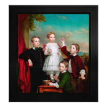Portrait des enfants par George Augustus Baker