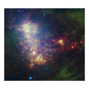 Impression Photo Portrait infrarouge indiquant les étoiles et la