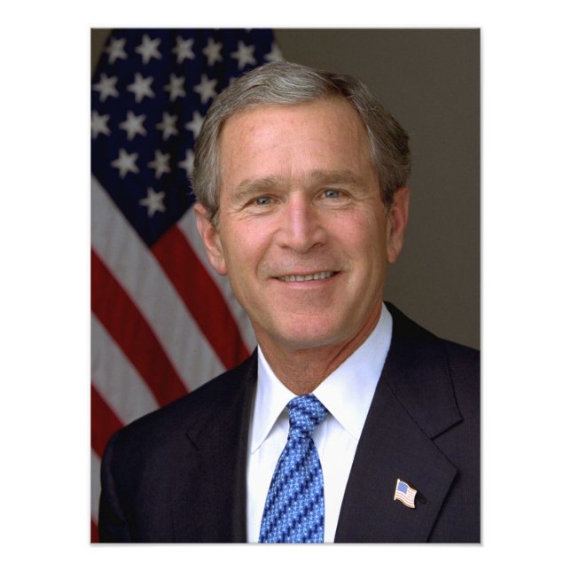 Impression Photo Portrait officiel de George W. Bush (Devant)